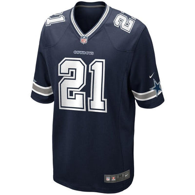 Dallas Cowboys Ezekiel Elliott 21 White Game Jersey