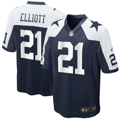 Dallas Cowboys Ezekiel Elliott Navy Alternate Game Jersey