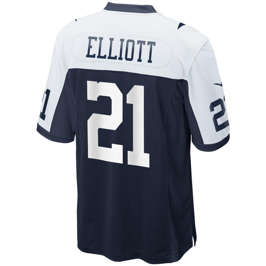 Dallas Cowboys Ezekiel Elliott Navy Alternate Game Jersey