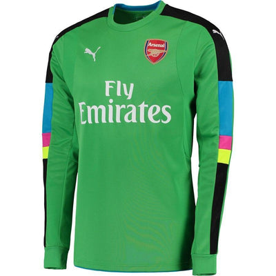 Arsenal Puma 2016/17 Away Goalkeeper Long Sleeve Shirt With English Premier League Sponsor - Green