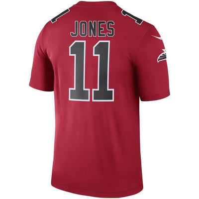 Julio Jones 11 Atlanta Falcons Red Color Rush Legend Jersey