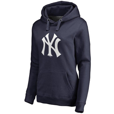 Women's New York Yankees Navy Personalized Backer Pullover Hoodie