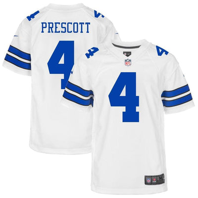 Dak Prescott 4 Dallas Cowboys Youth Game Jersey