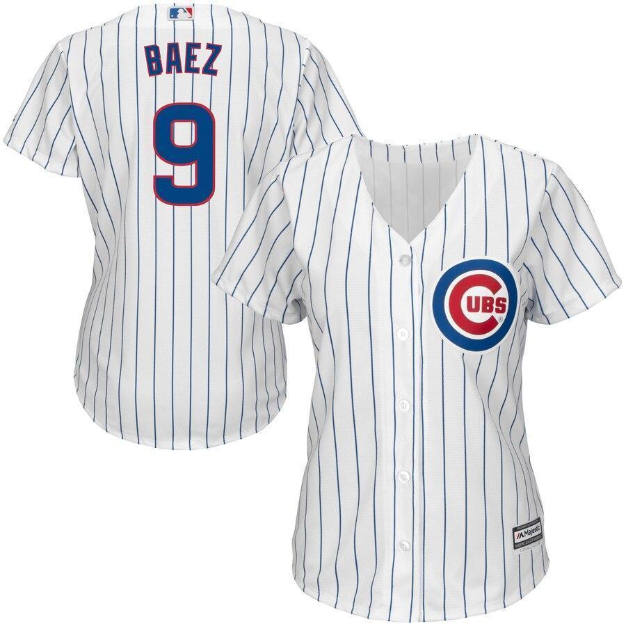 Javier Baez 9 Chicago Cubs Women's Alternate Cool Base Replica Player Jersey