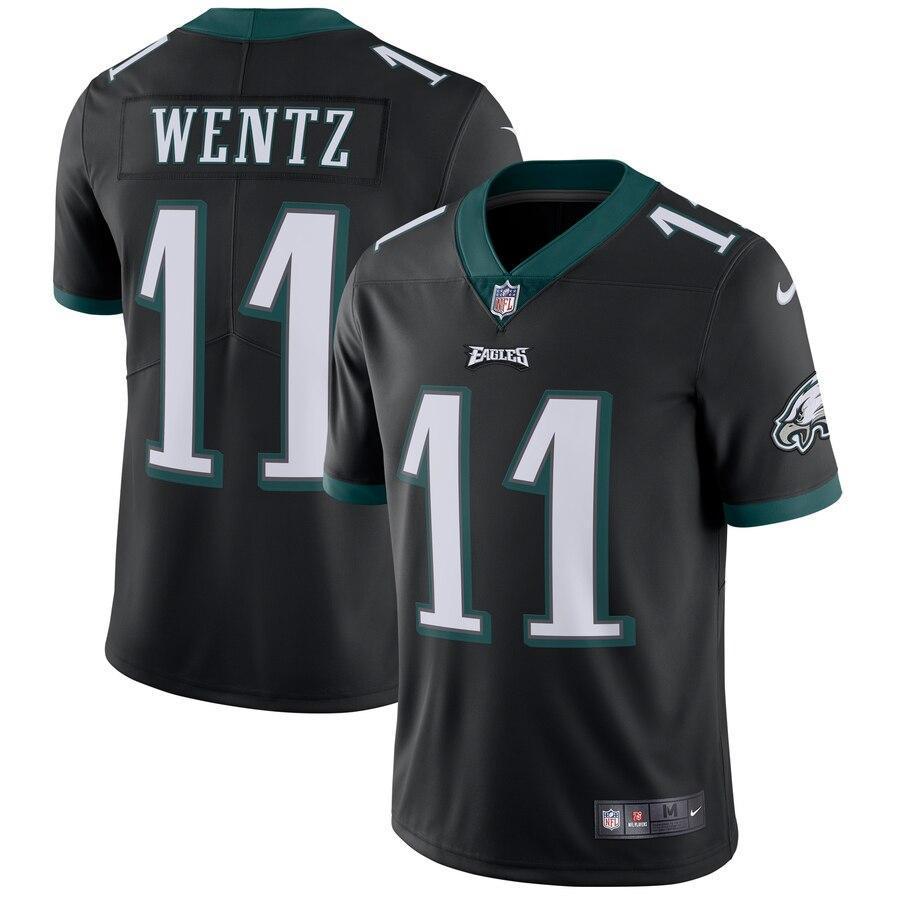 Carson Wentz 11 Philadelphia Eagles Midnight Vapor Untouchable Limited Player Jersey