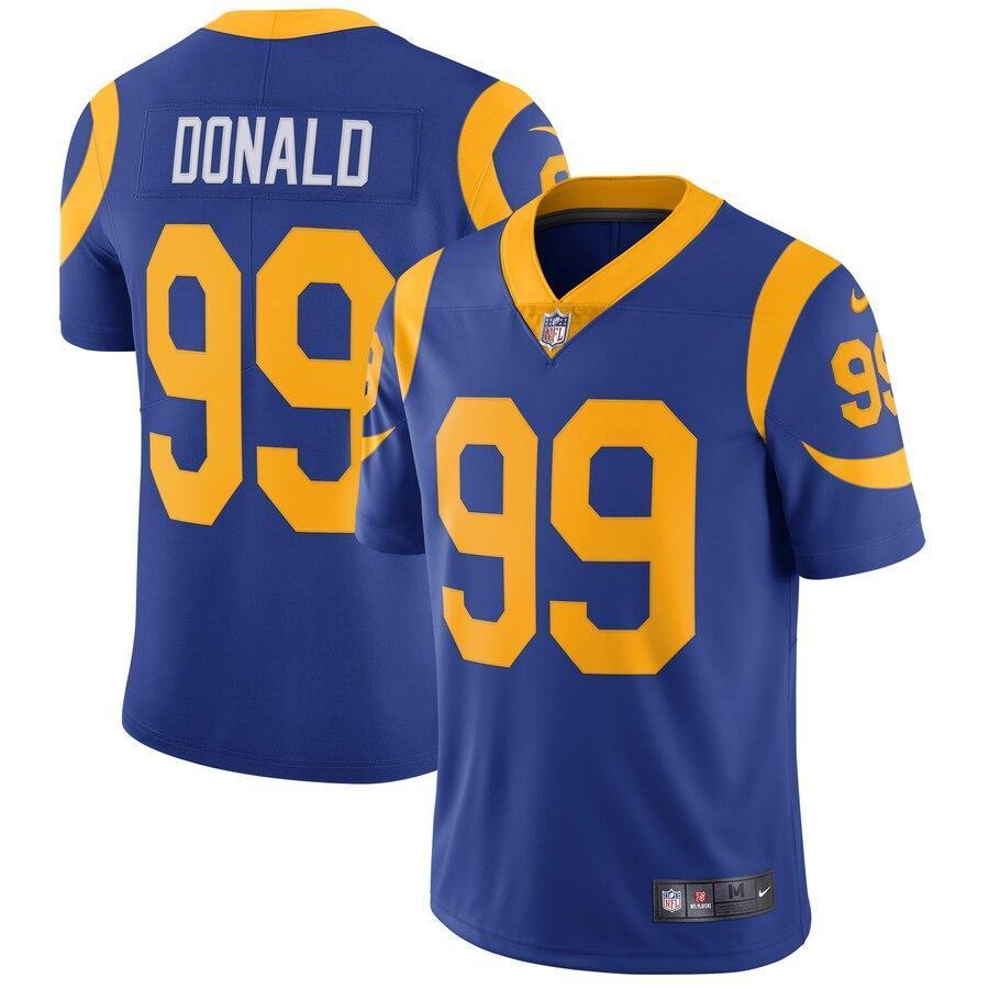 Aaron Donald 99 Los Angeles Rams Royal Vapor Untouchable Limited Player Jersey