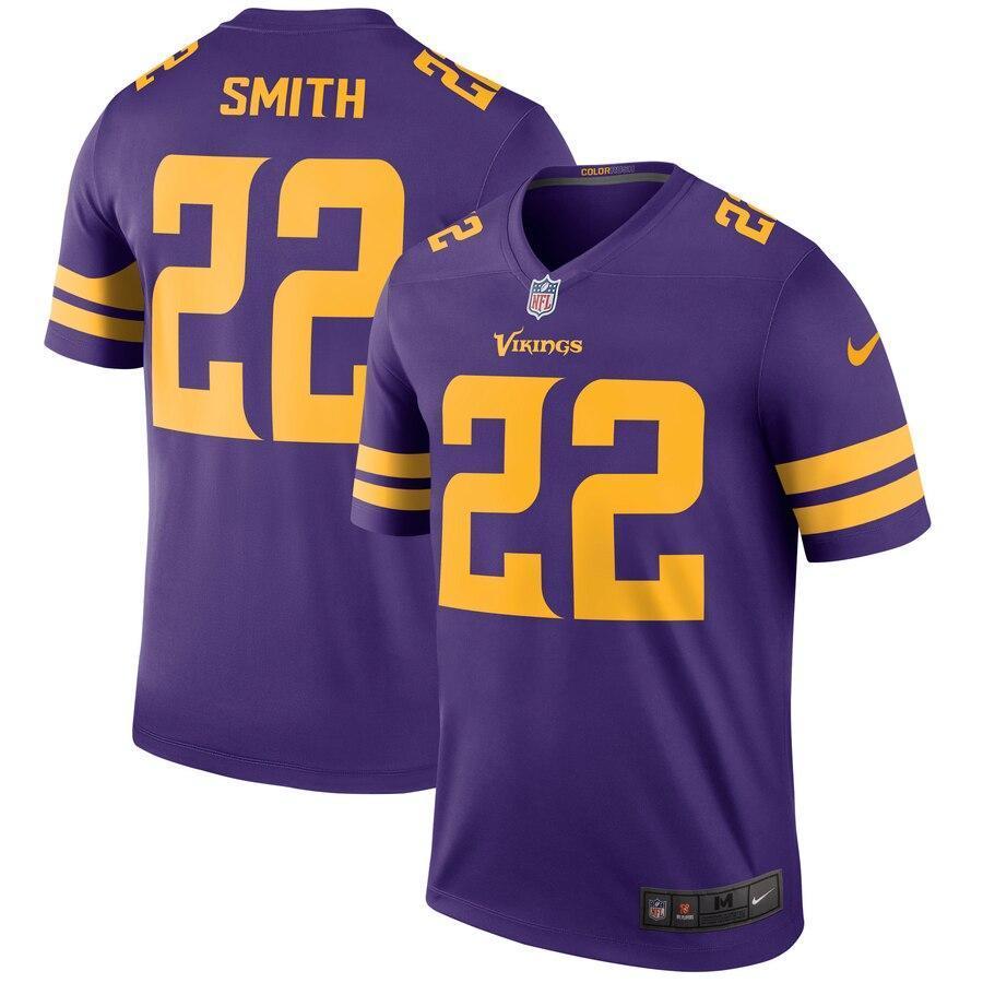 Harrison Smith 22 Minnesota Vikings Purple Color Rush Legend Jersey
