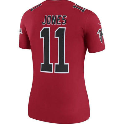Julio Jones 11 Atlanta Falcons Women's Red Color Rush Legend Jersey