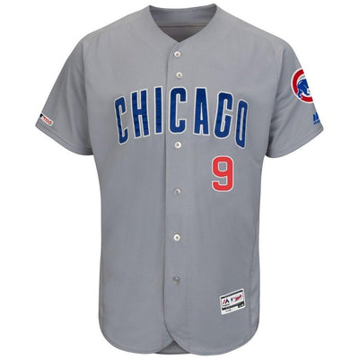 Men's Chicago Cubs Javier Baez Majestic White/Royal Home Authentic Collection Flex Base Player Jersey