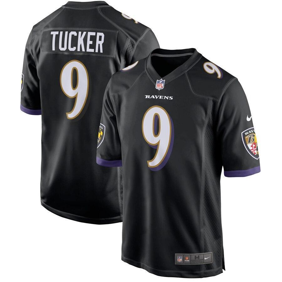 Justin Tucker 9 Baltimore Ravens Purple Game Jersey
