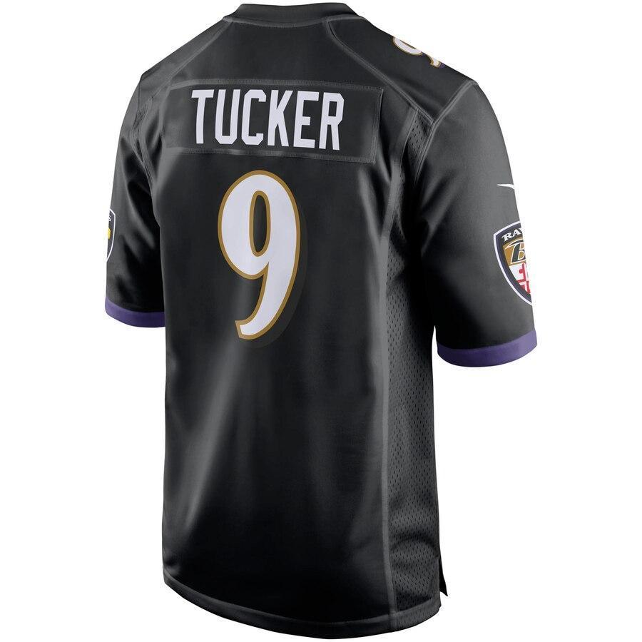 Justin Tucker 9 Baltimore Ravens Purple Game Jersey