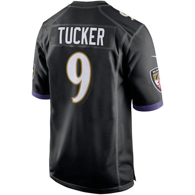 Justin Tucker 9 Baltimore Ravens Purple Game Jersey