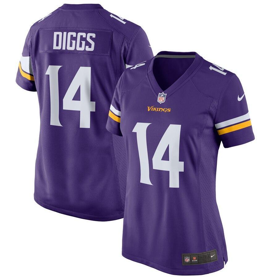 Stefon Diggs 14 Minnesota Vikings Women's Game Jersey