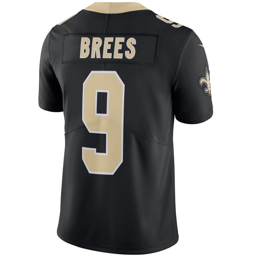 Drew Brees 9 New Orleans Saints Black Vapor Untouchable Limited Player Jersey