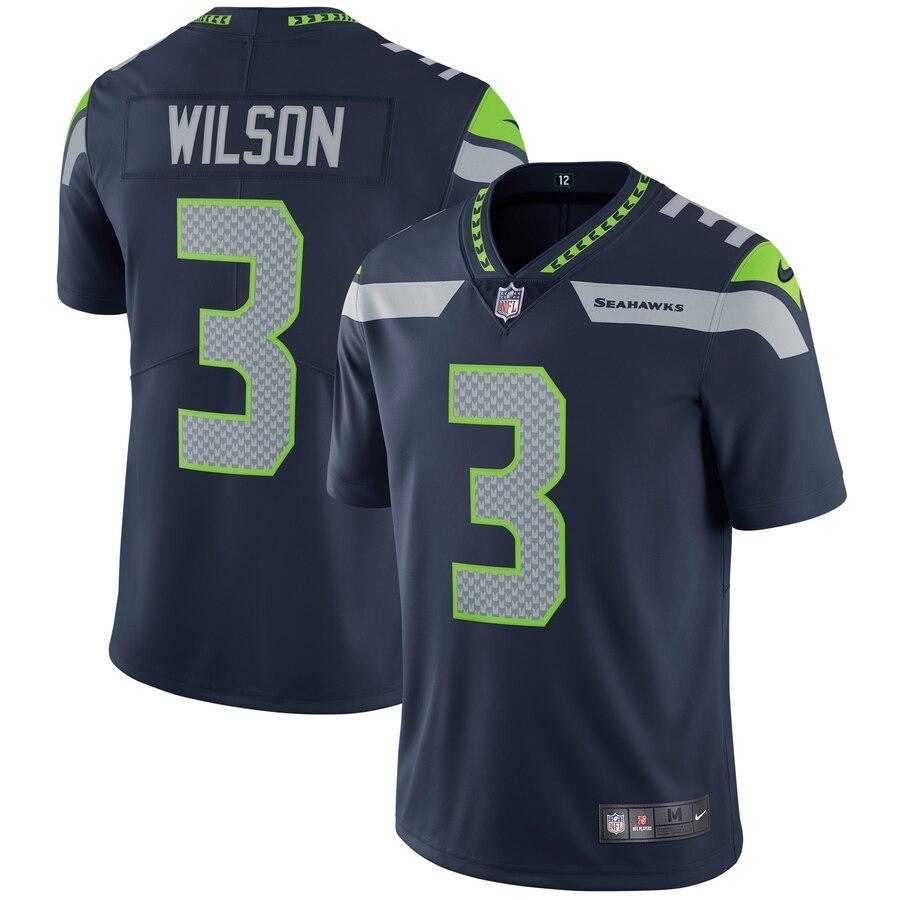 Russell Wilson 3 Seattle Seahawks Vapor Untouchable Limited Player Jersey