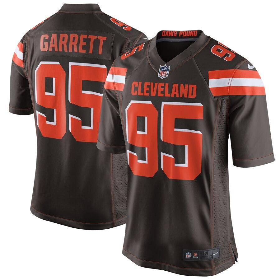 Myles Garrett 95 Cleveland Browns Brown Game Jersey