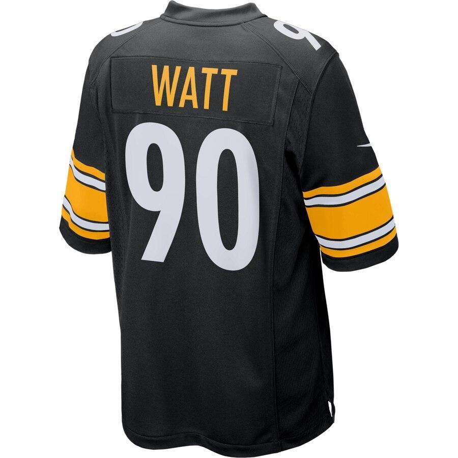 T.J. Watt 90 Pittsburgh Steelers Black Game Jersey