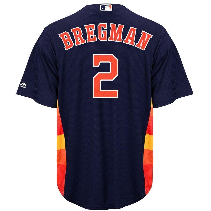 Alex Bregman 2 Houston Astros Home Official Cool Base Player Replica Jersey
