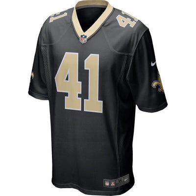 Alvin Kamara 41 New Orleans Saints Black Game Jersey