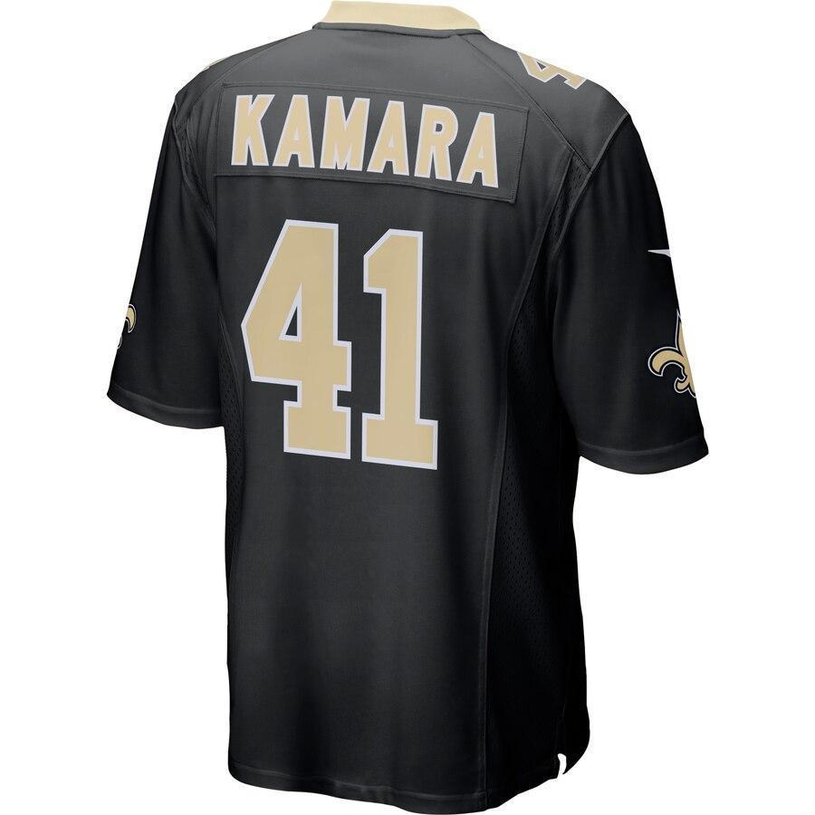 Alvin Kamara 41 New Orleans Saints Black Game Jersey