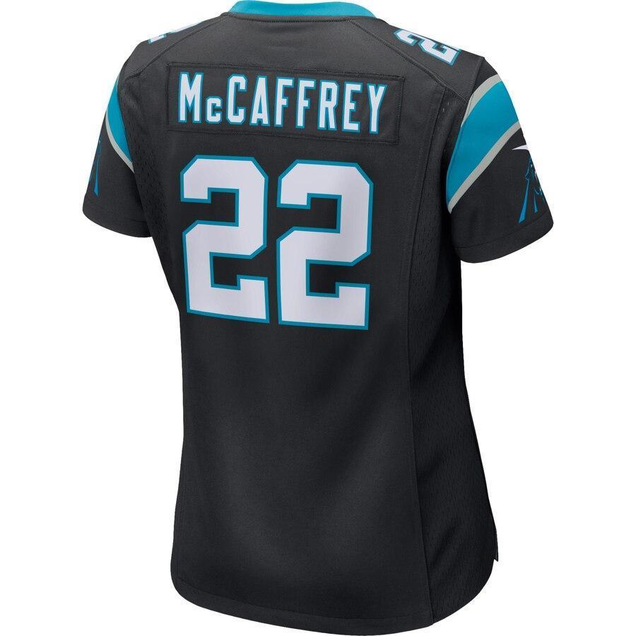 Christian McCaffrey 22 Carolina Panthers Women's Black Game Jersey