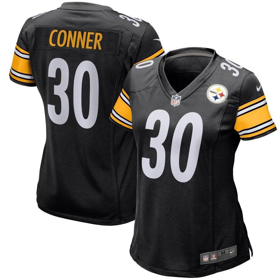 James Conner 30 Pittsburgh Steelers Women's Game Jersey