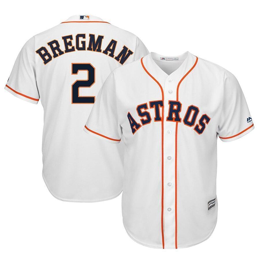 Alex Bregman 2 Houston Astros Home Official Cool Base Player Replica Jersey