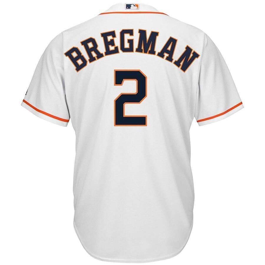 Alex Bregman 2 Houston Astros Home Official Cool Base Player Replica Jersey