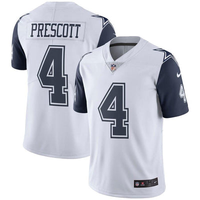 Dak Prescott 4 Dallas Cowboys White Vapor Untouchable Color Rush Limited Jersey