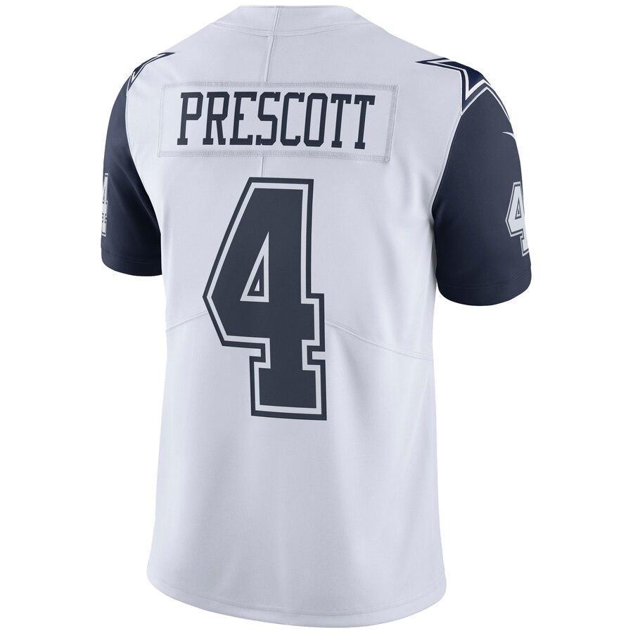 Dak Prescott 4 Dallas Cowboys White Vapor Untouchable Color Rush Limited Jersey