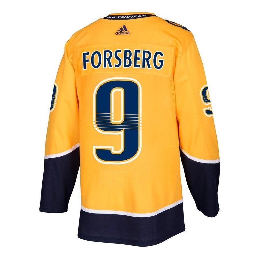 Filip Forsberg 9 Nashville Predators Away Authentic Player Jersey