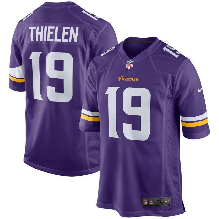 Adam Thielen 19 Minnesota Vikings White Game Jersey