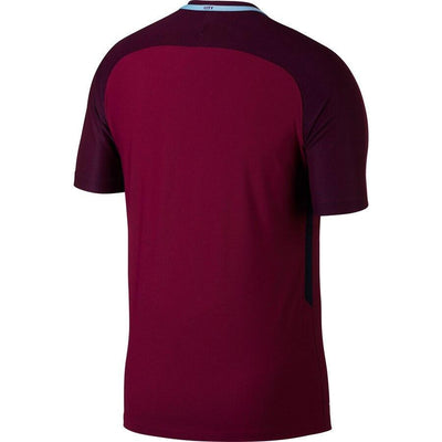 Manchester City Nike 2017/18 Away Authentic Blank Jersey - Burgundy