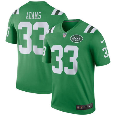 Jamal Adams 33 New York Jets Stealth Black Color Rush Legend Jersey