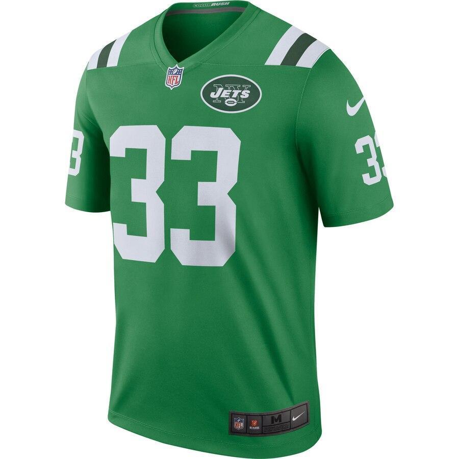 Jamal Adams 33 New York Jets Stealth Black Color Rush Legend Jersey