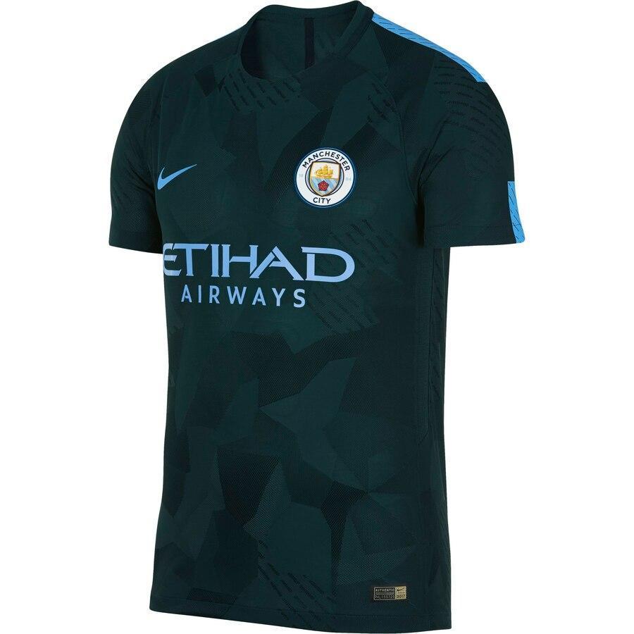 Manchester City Nike Third Authentic Blank Jersey – Green