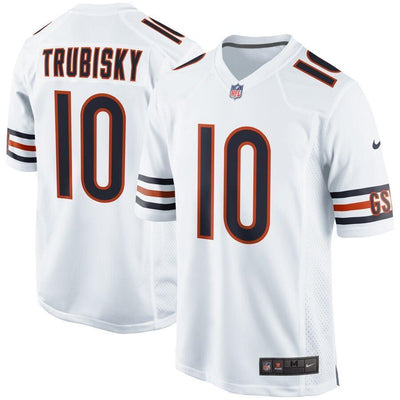 Mitchell Trubisky 10 Chicago Bears Game Jersey