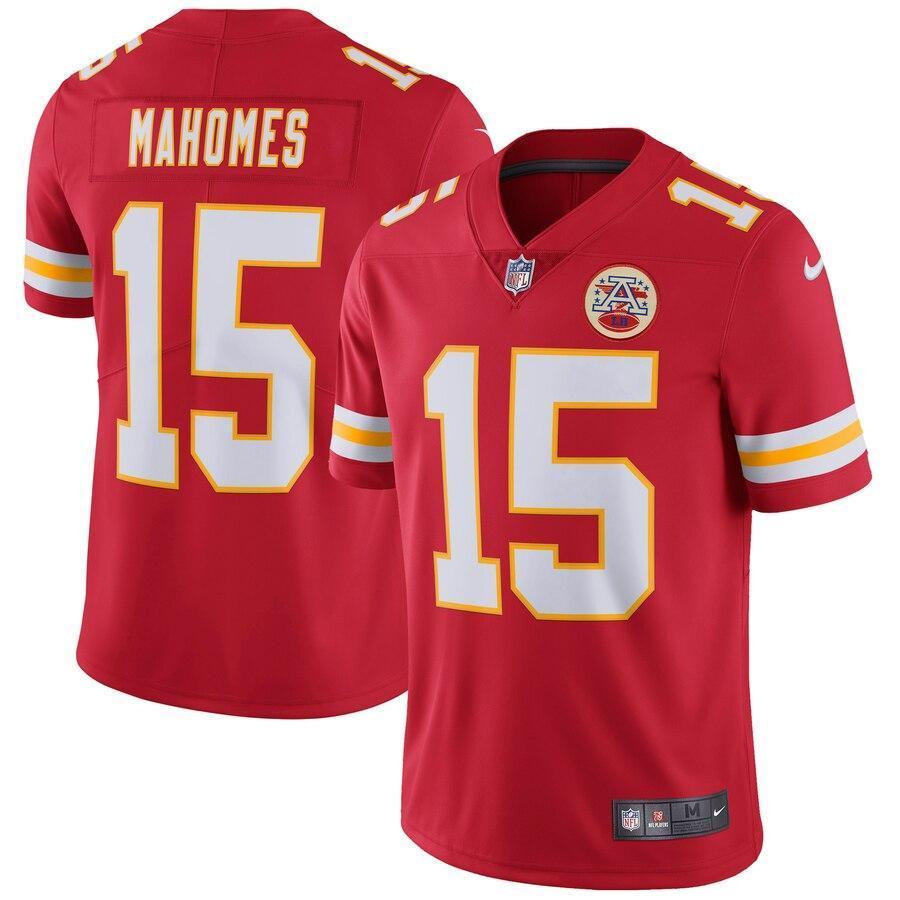 Patrick Mahomes 15 Kansas City Chiefs Red Limited Jersey