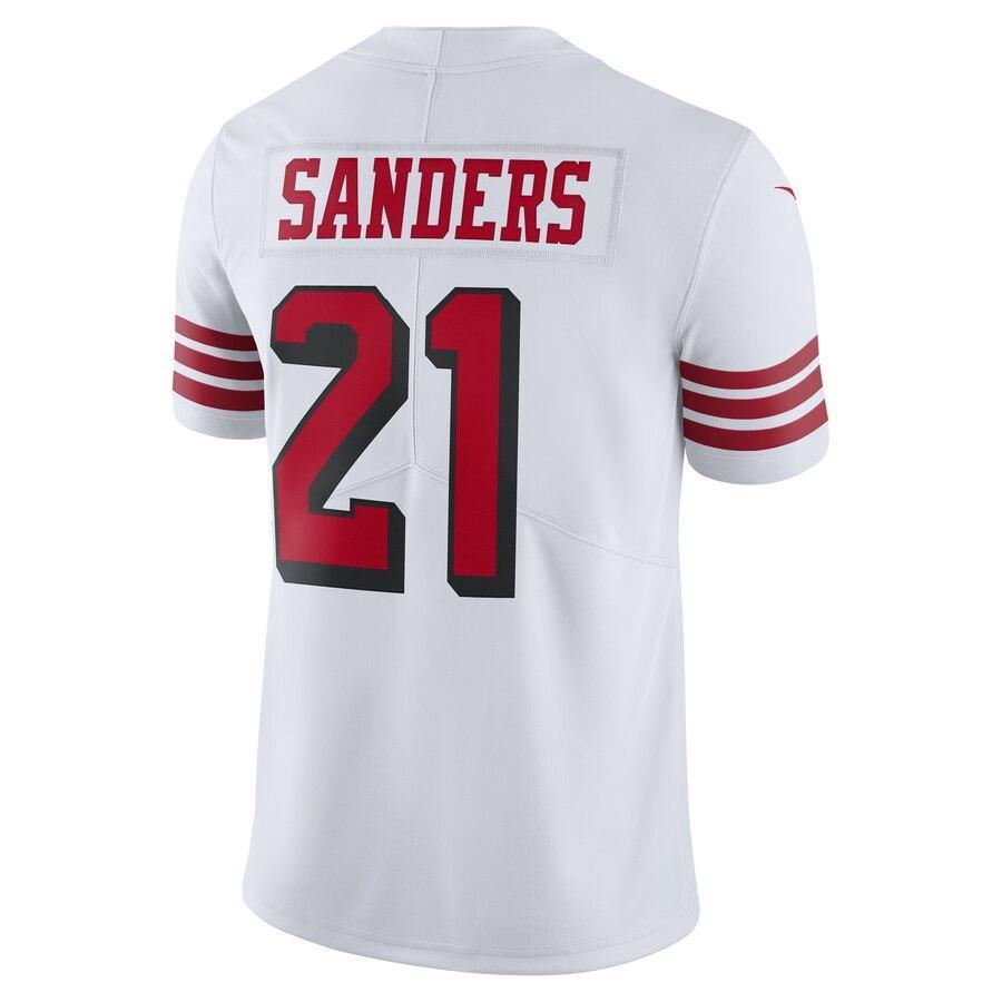 Deion Sanders 21 San Francisco 49ers White Color Rush Vapor Untouchable Limited Retired Player Jersey