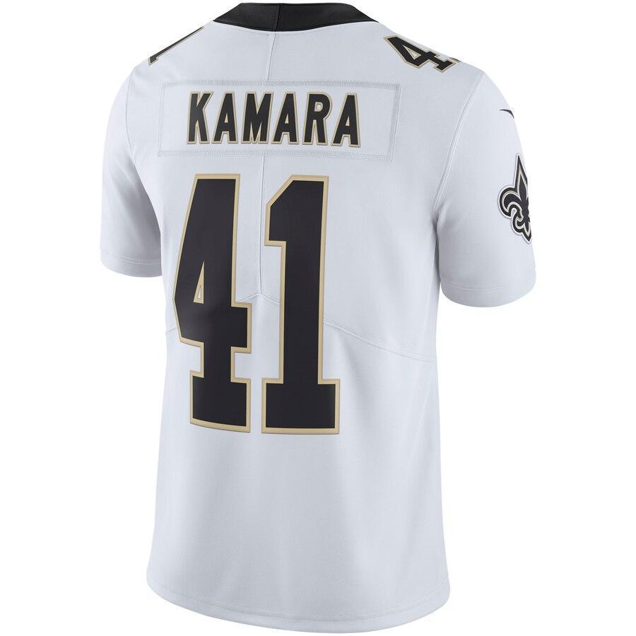 Alvin Kamara 41 New Orleans Saints White Vapor Untouchable Limited Jersey