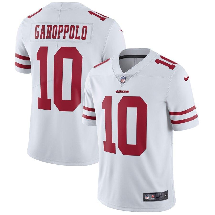 Jimmy Garoppolo 10 San Francisco 49ers White Vapor Untouchable Limited Jersey