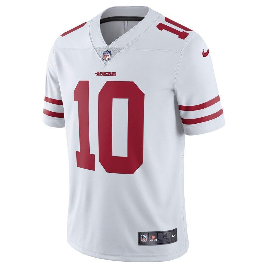 Jimmy Garoppolo 10 San Francisco 49ers White Vapor Untouchable Limited Jersey
