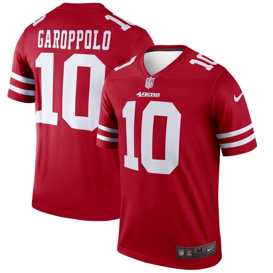 Jimmy Garoppolo 10 San Francisco 49ers Scarlet Legend Jersey