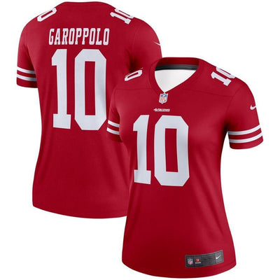 Jimmy Garoppolo 10 San Francisco 49ers Women's Scarlet Legend Jersey