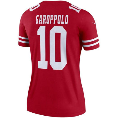 Jimmy Garoppolo 10 San Francisco 49ers Women's Scarlet Legend Jersey