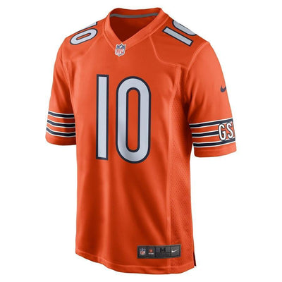 Mitchell Trubisky 10 Chicago Bears Game Jersey