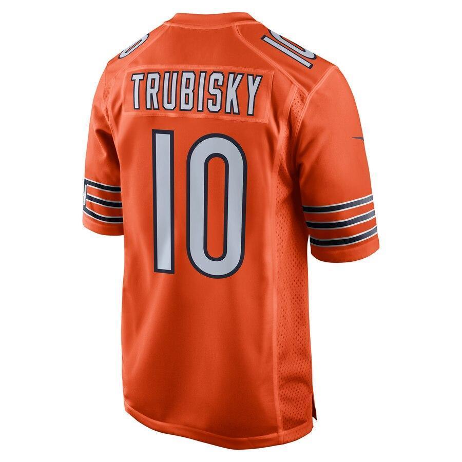 Mitchell Trubisky 10 Chicago Bears Game Jersey