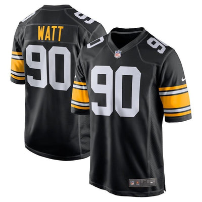 T.J. Watt 90 Pittsburgh Steelers Black Alternate Game Jersey