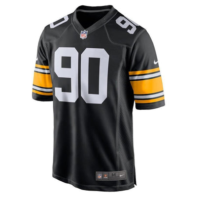 T.J. Watt 90 Pittsburgh Steelers Black Alternate Game Jersey