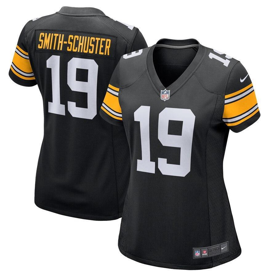 JuJu Smith-Schuster 14 Pittsburgh Steelers Women's Black Alternate Game Jersey